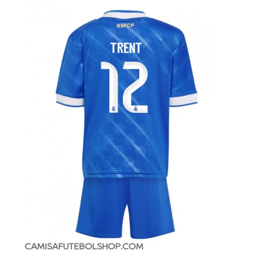 Camisa de time de futebol Real Madrid Alexander-Arnold #12 Replicas 3º Equipamento Infantil 2025-26 Manga Curta (+ Calças curtas)